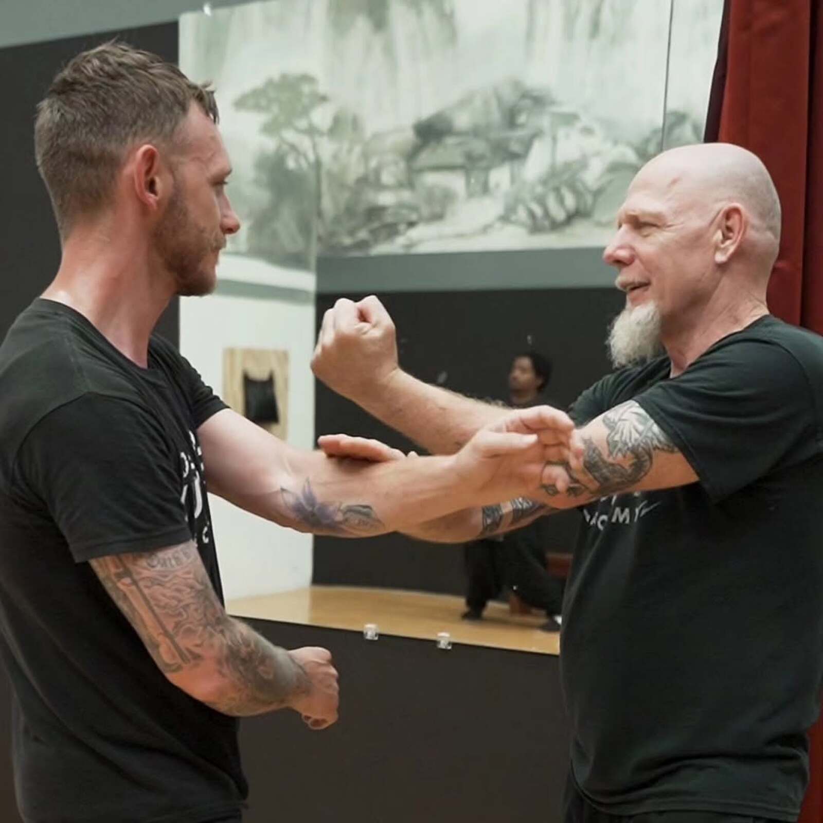 Instructor demonstrating practical self-defense