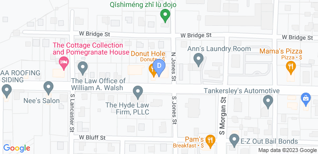 Map to Danny Williams Combat Martial Arts Program 