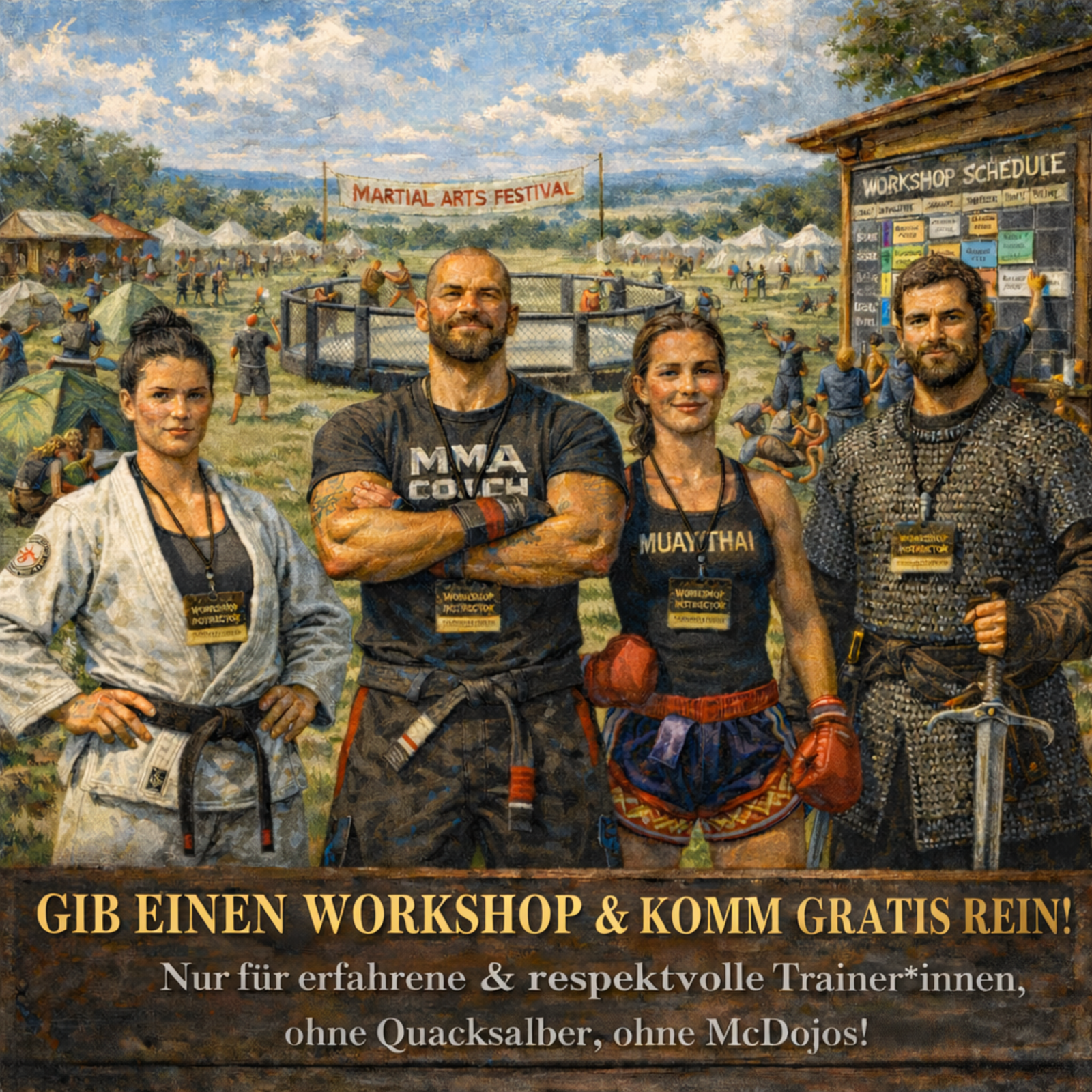 Coach gibt Workshop