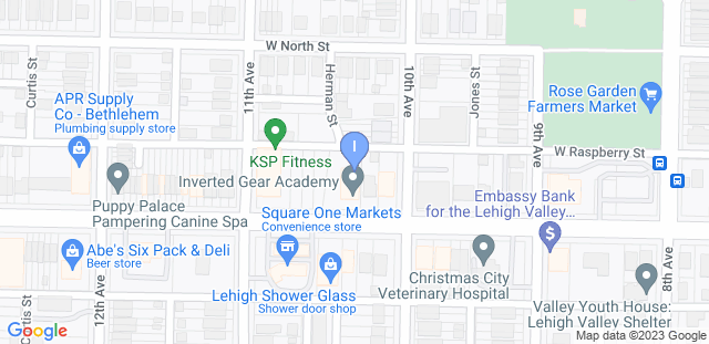 Map to Inverted Gear Academy