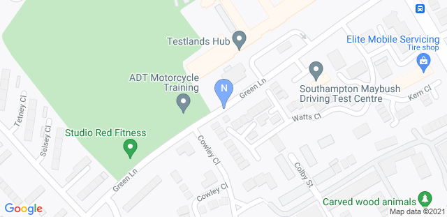 Map to Neon Martial Arts and Fitness Centre Southampton 