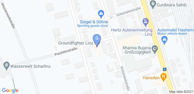 Map to Groundfighter Linz - Verein für Bodenkampf und Selbstverteidigung