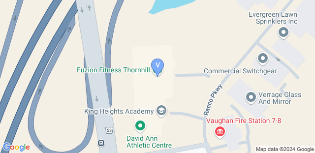 Map to Vaughan Jiu-Jitsu Academy