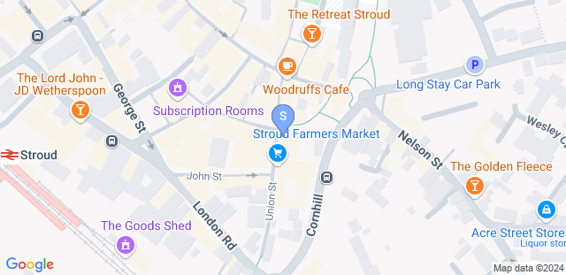 Map to Stroud Martial Arts Ltd