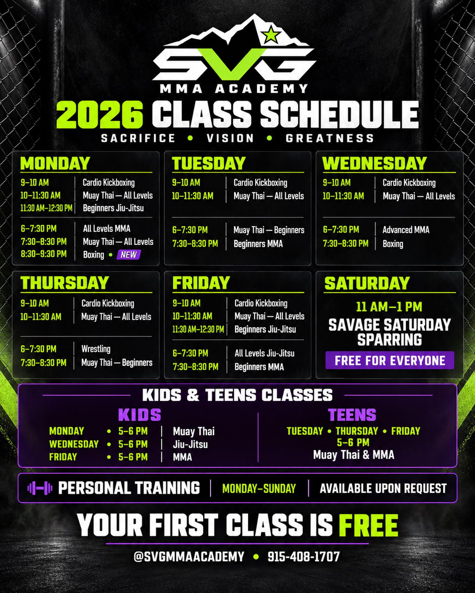 SVG MMA ACADEMY photo (Gym's own website)