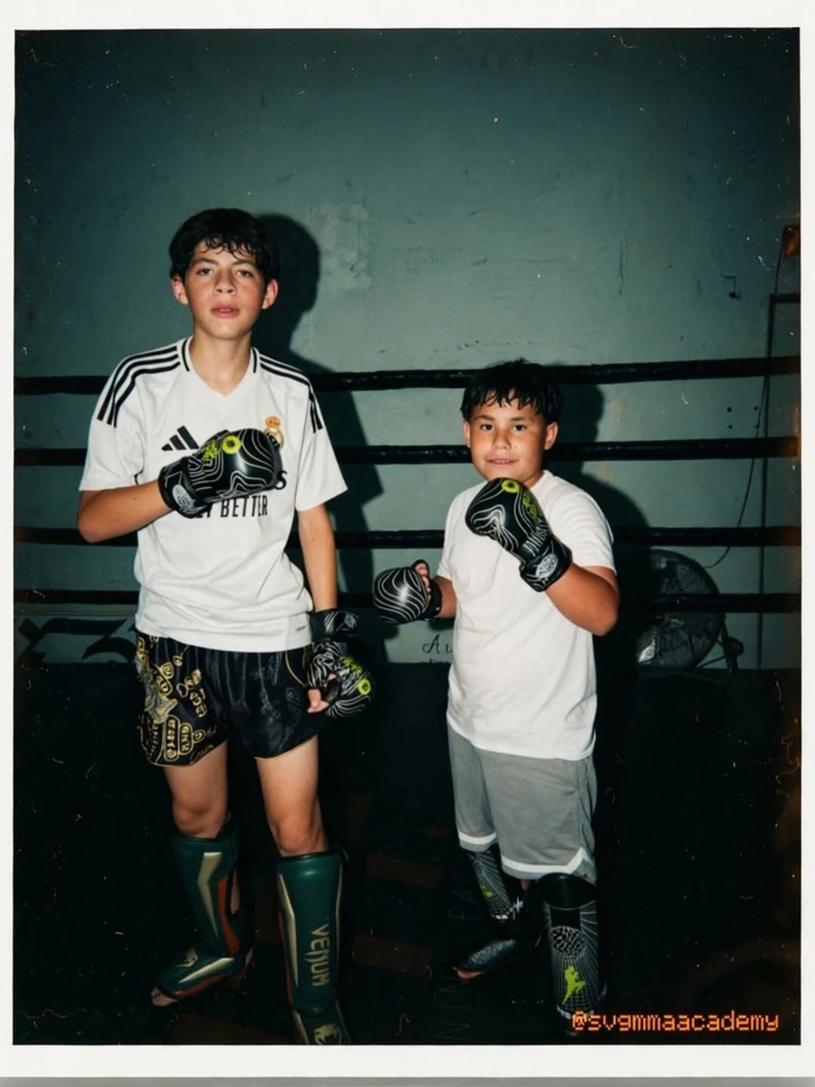 SVG MMA Academy: kids, Two young athletes gloved up in the ring, "the next gen"