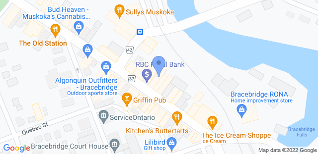 Map to Big Country - Muskoka