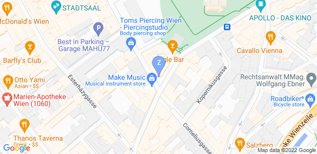 Map to ZR TEAM VIENNA