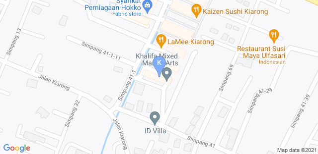 Map to Khalifa Mixed Martial Arts