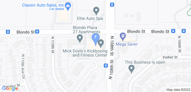 Map to Fountain Studios of Self Defense