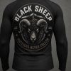 Hero Down Fundraiser | Black Sheep | Black & White Youth Rash Guard Photo 2