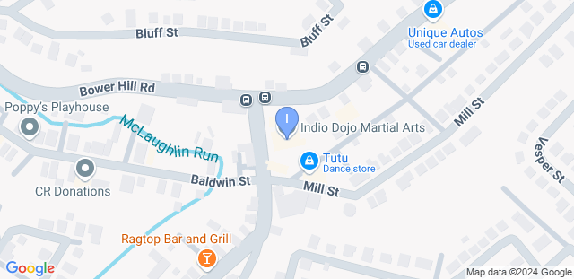 Map to Indio Dojo Martial Arts 