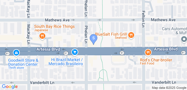 Map to SMARTFITT TRAINING /Redondo Beach  Brazilian Jiu- Jitsu
