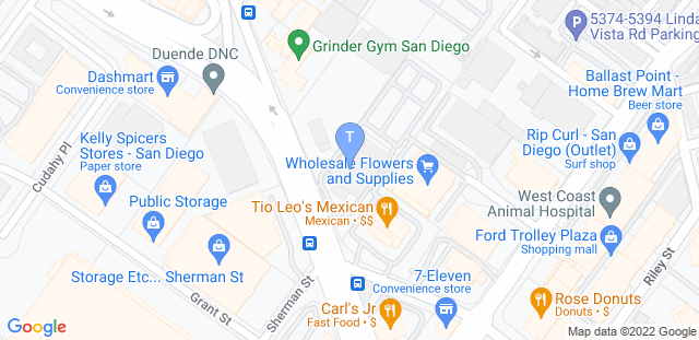 Map to The Compound Lifting Club