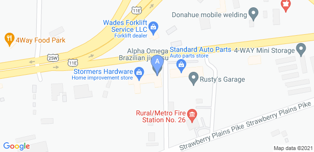 Map to Hosford Jiu Jitsu Academy