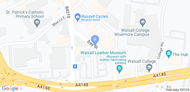 Map to GRACIE BARRA WALSALL