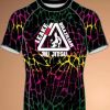Youth No-Gi Rashguard - Green/Pink/Yellow Crackle Photo 1