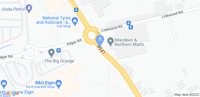 Map to SBG Moray Martial Arts 