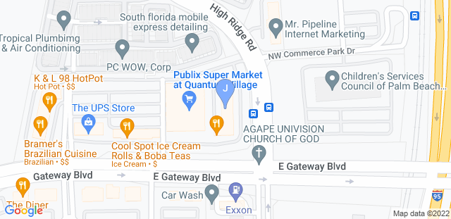 Map to Xcell Jiu-Jitsu Academy