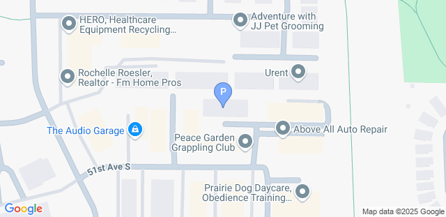 Map to Peace Garden Grappling Club