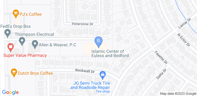 Map to Gracie Jiu-Jitsu Euless