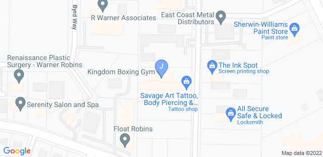 Map to House of Pain So Cal Boxing and Fitness Club
