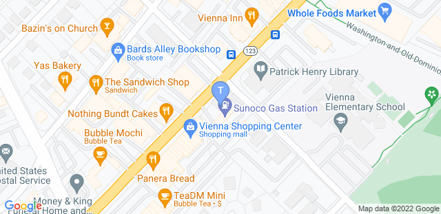 Map to Tysons Playground