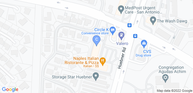 Map to Carlson Gracie Jiu Jitsu San Antonio
