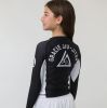 Classic Rank Long-Sleeve Rashguard - White (Kids) Photo 2