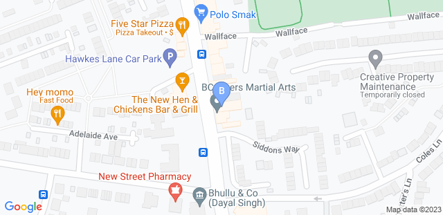 Map to BC Tigers Martial Arts - West Bromwich