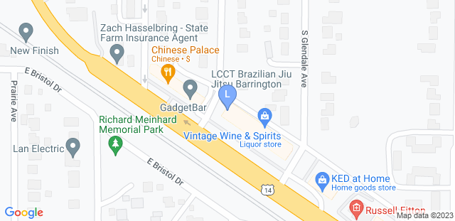 Map to LCCT BJJ BARRINGTON