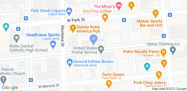 Map to Copper City Combat Club