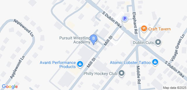 Map to Broad Axe Wrestling Academy
