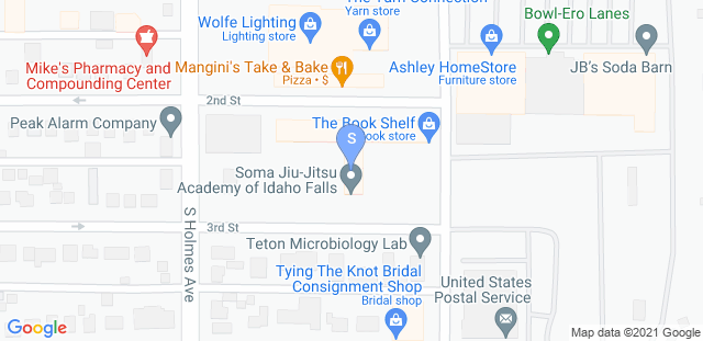 Map to Soma Jiu-Jitsu Academy - Idaho Falls