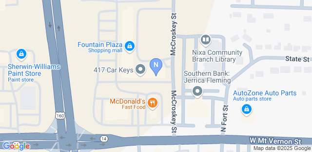 Map to Nixa Taekwondo Academy