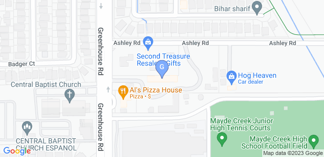 Map to Gracie Jiu-Jitsu Mayde Creek