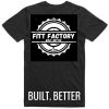 FiTT T-Shirt - BUILT. BETTER (Black) Photo 2