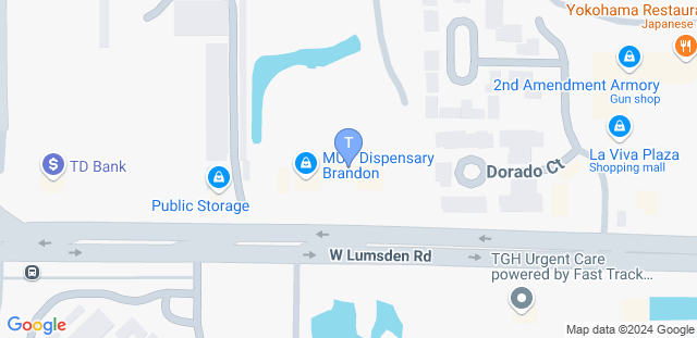 Map to Traditional Taekwondo Center of Brandon