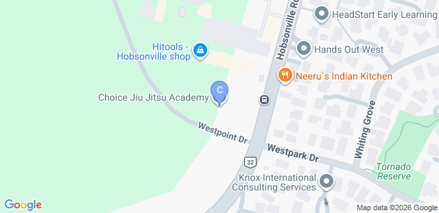 Map to Choice Jiu Jitsu Academy