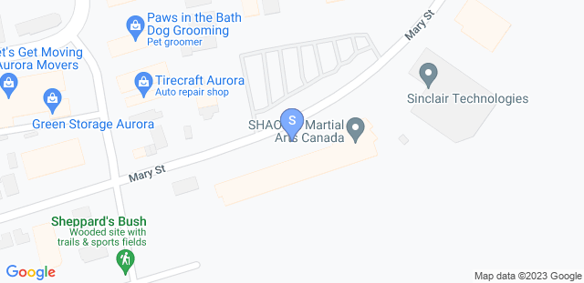 Map to SHAOLIN MARTIAL ARTS CANADA