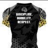 IPFS Short Sleeve Geometric Gym Rashguard Photo 2