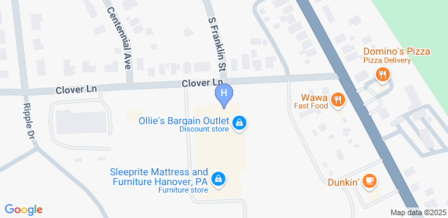 Map to Hanover BJJ LLC