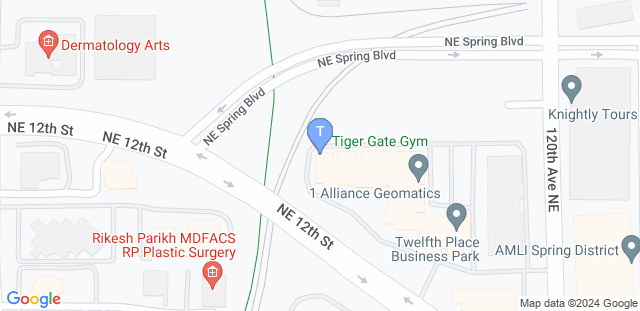 Map to Tiger Gate Gym 
