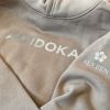 Adult Aikidoka Hoodie—Pale Beige with Custom Color Lettering Photo 3