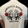 Annapolis Boxing Maryland - White Tee – Fighting Crab Edition Photo 1