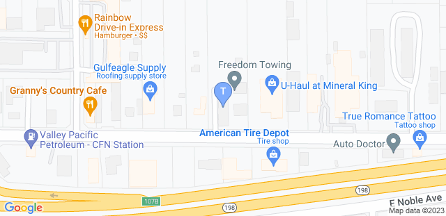 Map to The Valley's Gym