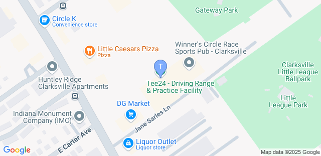 Map to Tee24 Clarksville