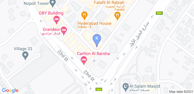 Map to Kyōda Martial Arts Studio