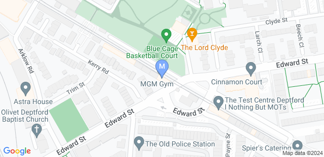 Map to MGM Gym