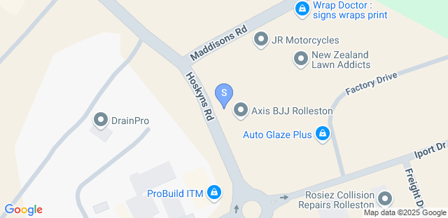 Map to Selwyn Combat Sports Centre